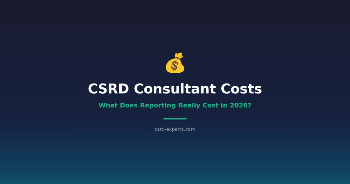 CSRD Consultant Costs: What Does CSRD Reporting Really Cost in 2026?