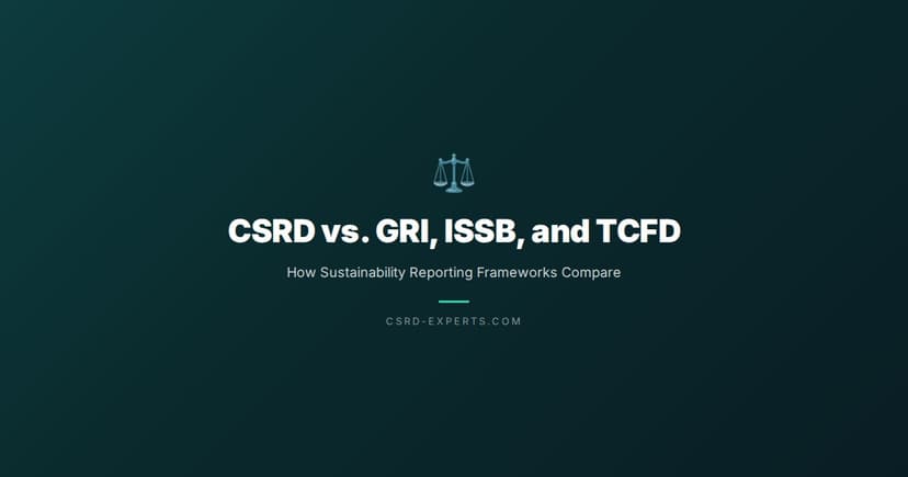 CSRD vs. GRI, ISSB, and TCFD: How Sustainability Reporting Frameworks Compare